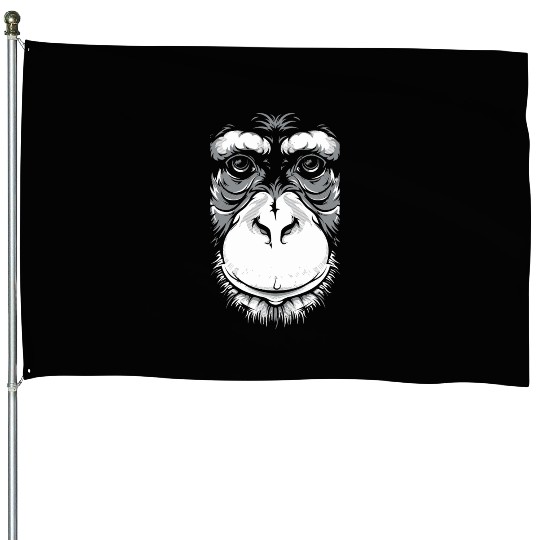 Monkey face House Flags