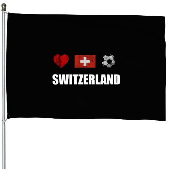 Switzerland Football House Flags - Switzerland Soccer