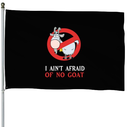 Cubs Goat Funny House Flags I Ain t Afraid of No Goat