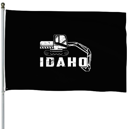 Huge Backhoe Toy Idaho Backhoe House Flags