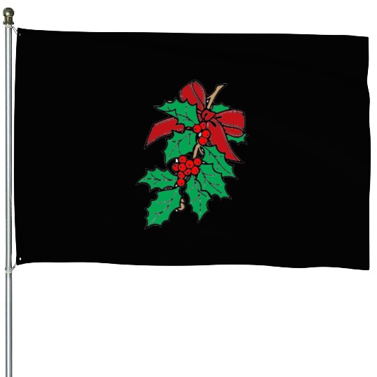 Mistletoe House Flags