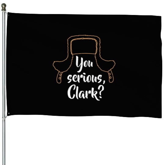 You Serious, Clark? Funny Christmas House Flags