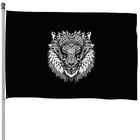 Aztec Lion House Flags