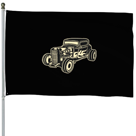 Hot Rod Rebel House Flags