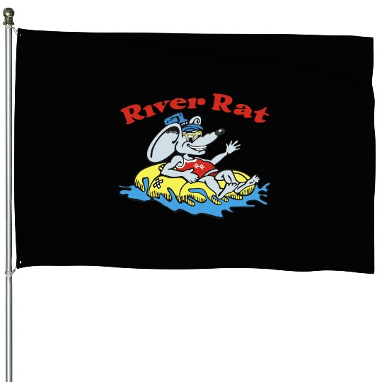 River Rat Swim House Flags