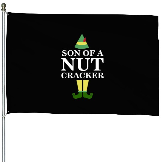 Funny Son of A Nutcracker Christmas Movie Quote House Flags