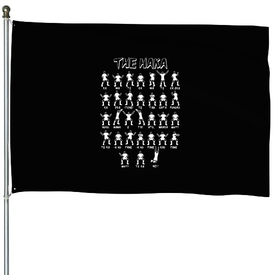 The Haka New Zealand All Blacks Mens Funny Rugby House Flags