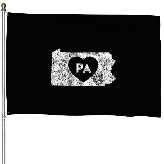 Used I Love Pennsylvania House Flags