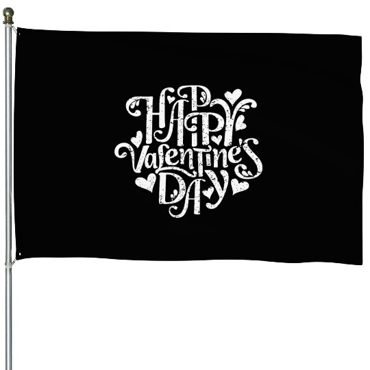 Happy Valentine's Day - Valentine House Flags Gifts