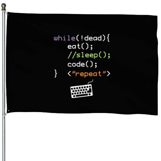Computer Science Programmer House Flags