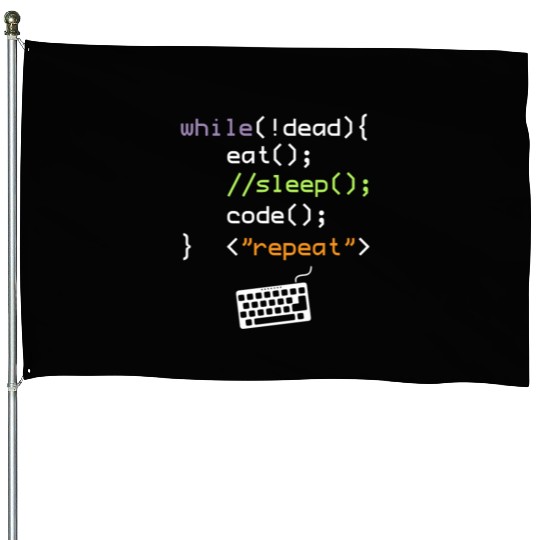 Computer Science Programmer House Flags