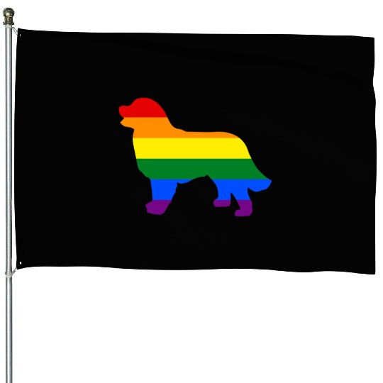 Gay Pride Dog Bernese Mountain Dog Gay Pride Dog Apparel House Flags