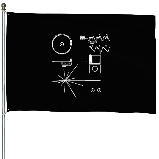 golden record NASA voyager space official images House Flags