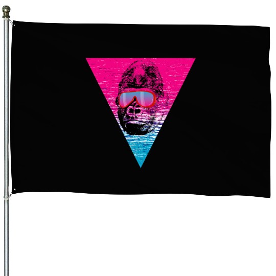 Cool Monkey Ape Gorilla sunglasses gift idea House Flags