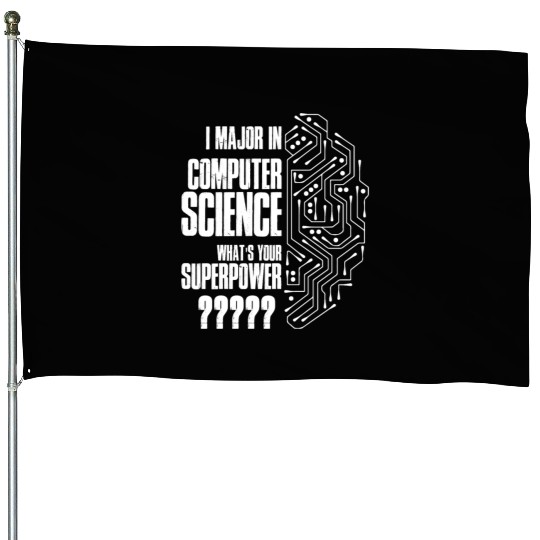 I Major In Computer Science House Flags