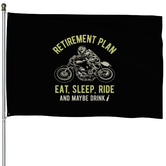 Motorcycle Retirement Plan House Flags