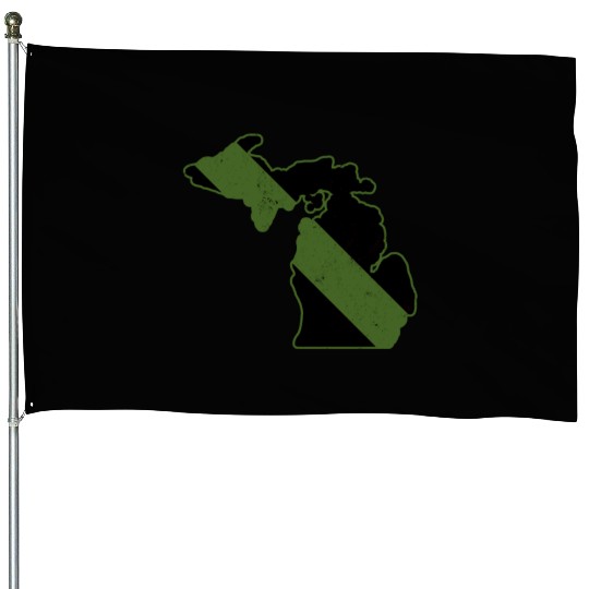 Game Warden CBP Michigan Border Patrol Park Ranger House Flags