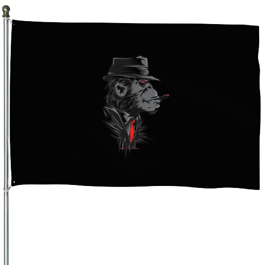 Gangster Monkey, Mafia Monkey, Monkey Business House Flags