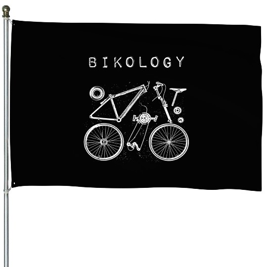 Bikology Bicycle Parts Bicycle Club Gift Cycling House Flags