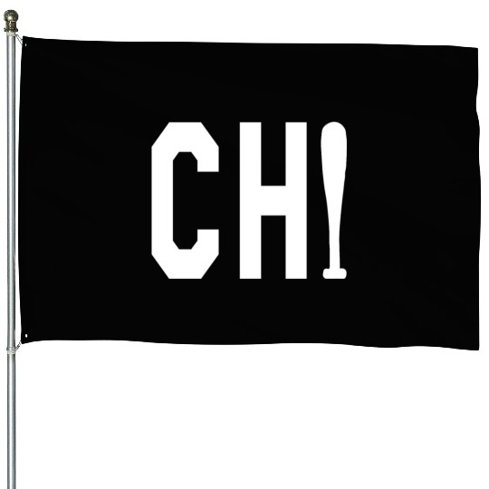 Chicago Cubs CHI baseball Bat Vintage Chicago Tri House Flags