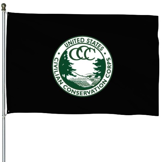 Civilian Conservation Corps House Flags Vintage CCC 1940s America Gift House Flags