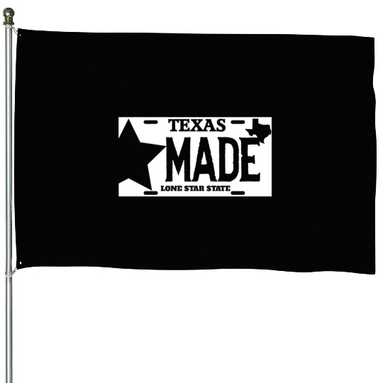 Texas - texas made lone star license plate House Flags