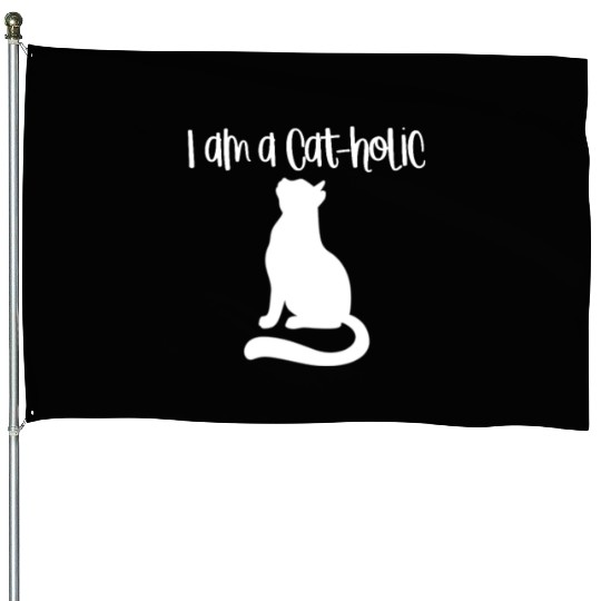 Catholic - Cats - D3 Designs House Flags