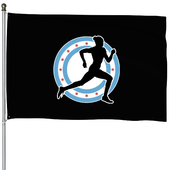 CHICAGO MARATHON 7 House Flags