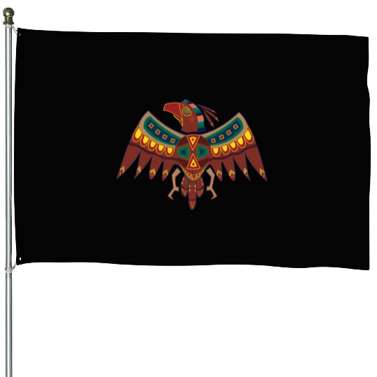 Native American Zodiac Falcon-1 (Aries) House Flags