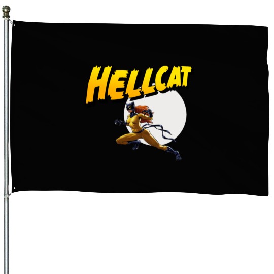 Mens Marvel Hell Cat Hella Cat Hellcat New cat House Flags