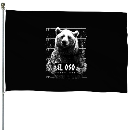 Animal Print - El Oso House Flags