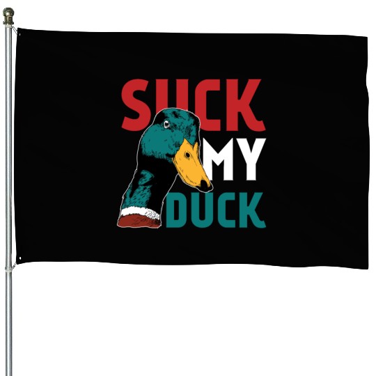 Animal Print - Suck Duck House Flags