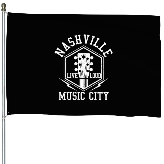 Nashville Tennessee - Country Music City House Flags