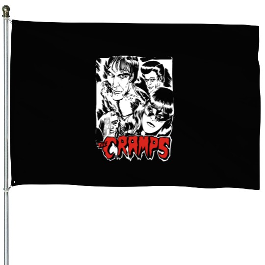The Cramps Punk Rock House Flags