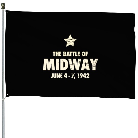 Battle Of Midway - World War 2 / WWII House Flags