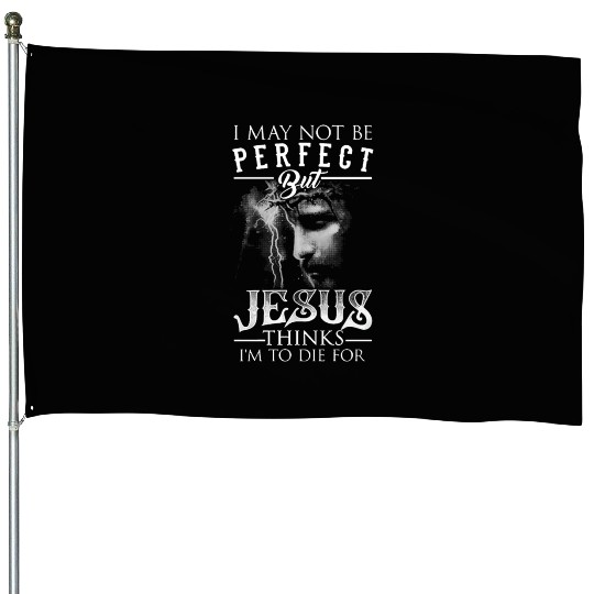 Jesus Christ Funny Church Gift God Bible Religion House Flags