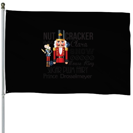 Nutcracker Ballet House Flags - Dance