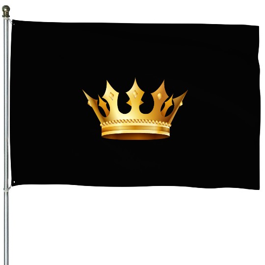 King prince monarch VIP golden crown gold image House Flags