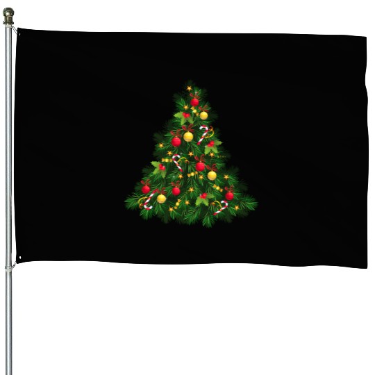 Image: Christmas tree House Flags