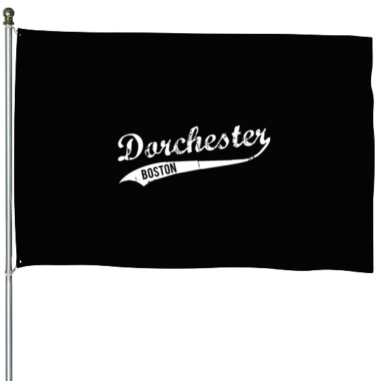 Dorchester Boston Massachusetts Vintage Look House Flags