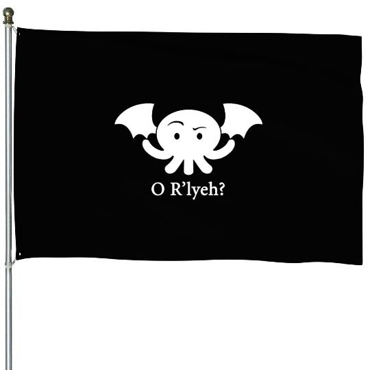 Cthulhu O R lyeh Lovecraft Humor Men s Women s or House Flags