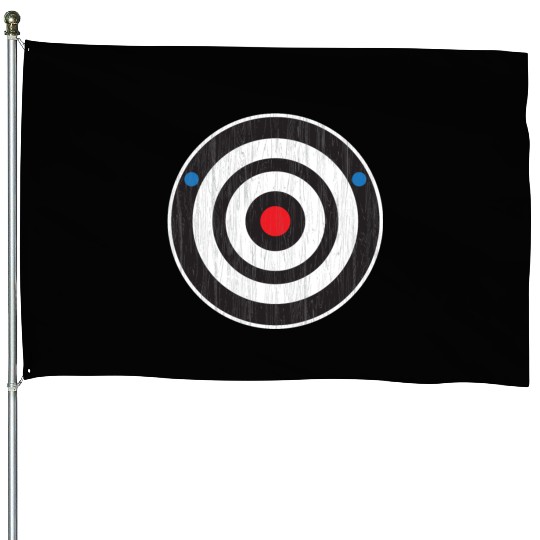 Bullseye Axe Throwing Sport Target - Bull's Eye Ax House Flags