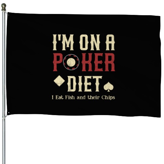 poker card gamling bluffing House Flags