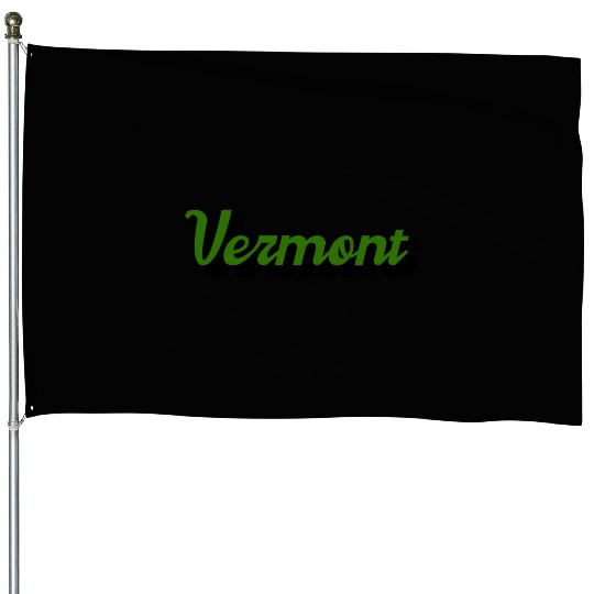 Green Vermont House Flags
