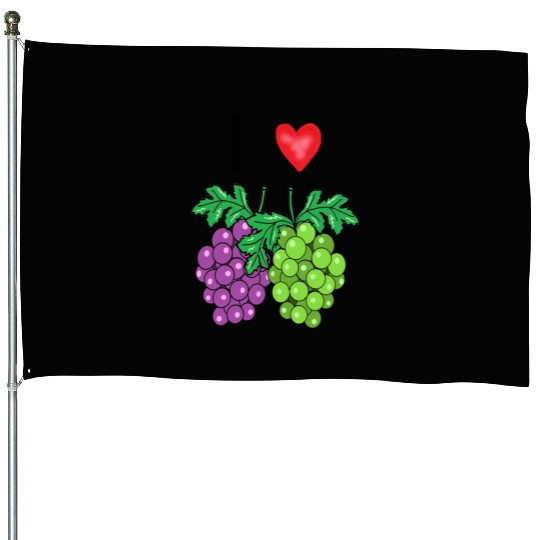 I love grape House Flags