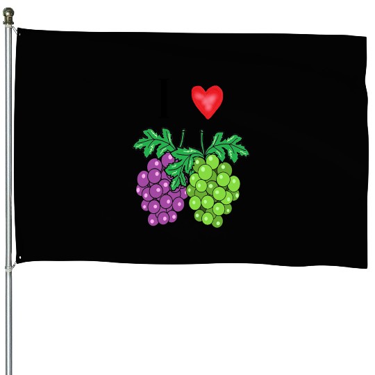 I love grape House Flags