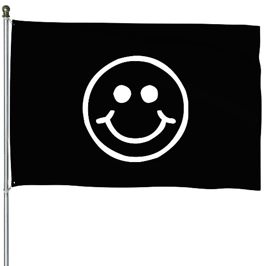 Smiley Face House Flags