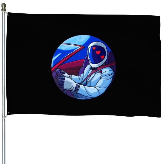 SpaceX Tesla Starman House Flags