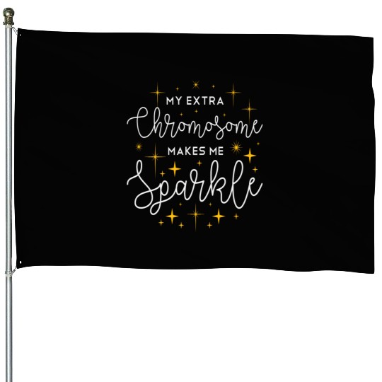 Down Syndrome Awareness Support Trisomy 21 Gift House Flags