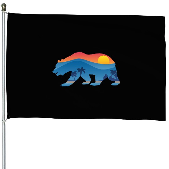 California Bear House Flags